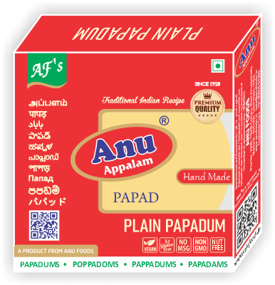 Papadum Manufacturers & Exporters in India Tamilnadu Madurai